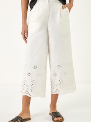 Roman Natural Anglaise Trim Culottes - Image 4 of 5