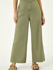 Roman Green Petite Stitch Detail Trousers - Image 4 of 5