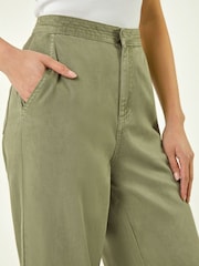 Roman Green Petite Stitch Detail Trousers - Image 5 of 5