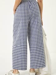 Roman Blue Gingham Crop Leg Trousers - Image 3 of 5