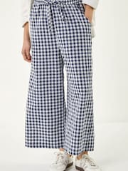 Roman Blue Gingham Crop Leg Trousers - Image 4 of 5