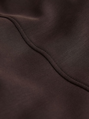 The Set Modal blend Half Zip Coord Loungewear Set Brown - Image 6 of 7