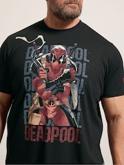 BadRhino Big & Tall Black Deadpool T-Shirt - Image 4 of 7