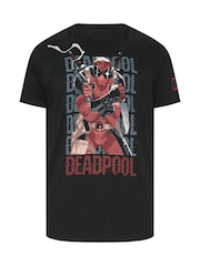 BadRhino Big & Tall Black Deadpool T-Shirt - Image 6 of 7