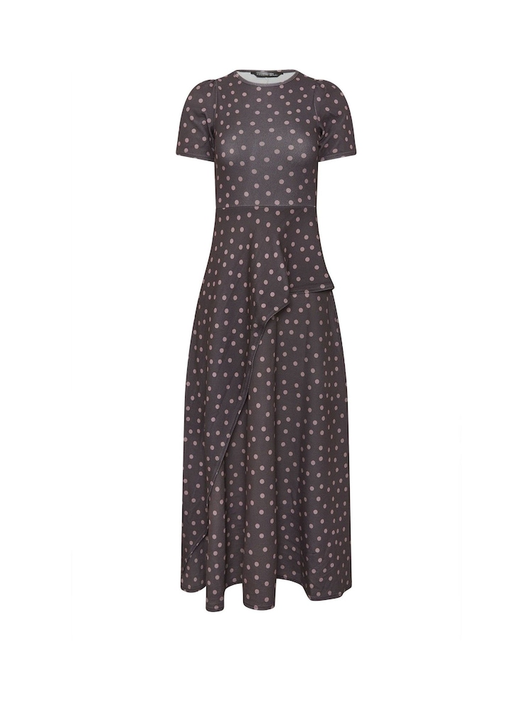 PixieGirl Petite Polka Dot Crinkle Maxi Dress - Imagen 5 de 5