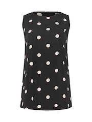 Long Tall Sally Black Vest Top - Image 5 of 5