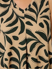 Yours Curve Natural Pleated Front Vest Top - Image 4 of 5