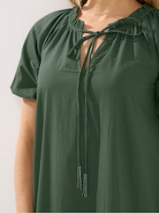 Long Tall Sally Green Puff Sleeve Maxi Dress - Image 4 of 5