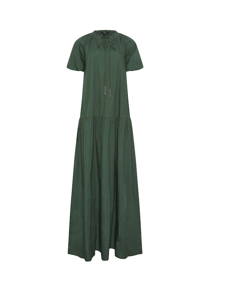Long Tall Sally Green Puff Sleeve Maxi Dress - Image 5 of 5