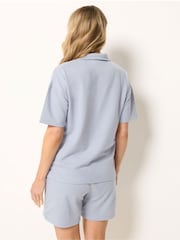 Long Tall Sally Blue Sweat Shorts - Image 3 of 5