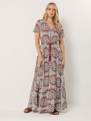 Long Tall Sally Orange Tie Waist Maxi Dress - Image 2 of 5