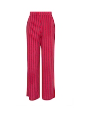 Long Tall Sally Red Stripe Wide Leg Trousers - Image 5 of 5