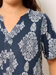 Μπλε - Yours Curve Φόρεμα μάξι με επίπεδα - Εικόνα 4 από 5