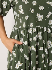 Yours Curve Green Throw On Midaxi Dress - Image 4 of 5