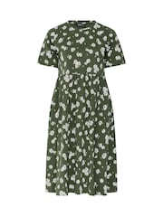 Yours Curve Green Throw On Midaxi Dress - Image 5 of 5