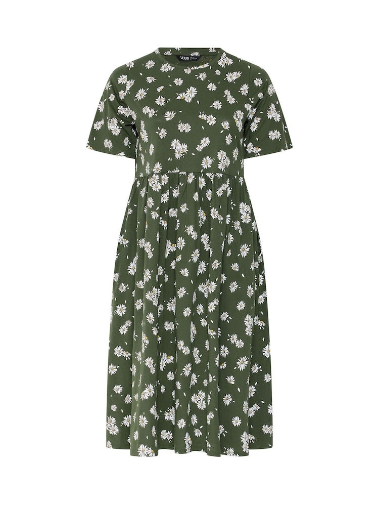 Yours Curve Green Throw On Midaxi Dress - Image 5 of 5