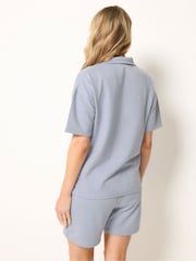 Long Tall Sally Blue Quarter Zip T-Shirt - Image 3 of 5