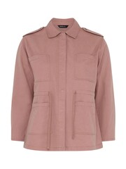 Yours Curve Pink Twill Carpenter Jacket - Image 5 of 5