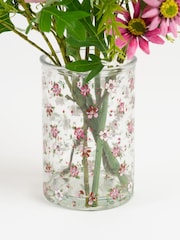 Scottish Everlastings Ltd Multi Meadow Mix Artificial Floral in Glass Vase - Image 2 of 3