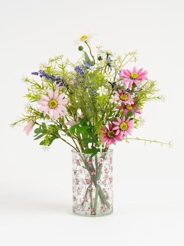 Scottish Everlastings Ltd Multi Meadow Mix Artificial Floral in Glass Vase - Image 3 of 3 Scottish Everlastings Ltd Multi Meadow Mix Artificial Floral in Glass Vase - Image 3 of 3
