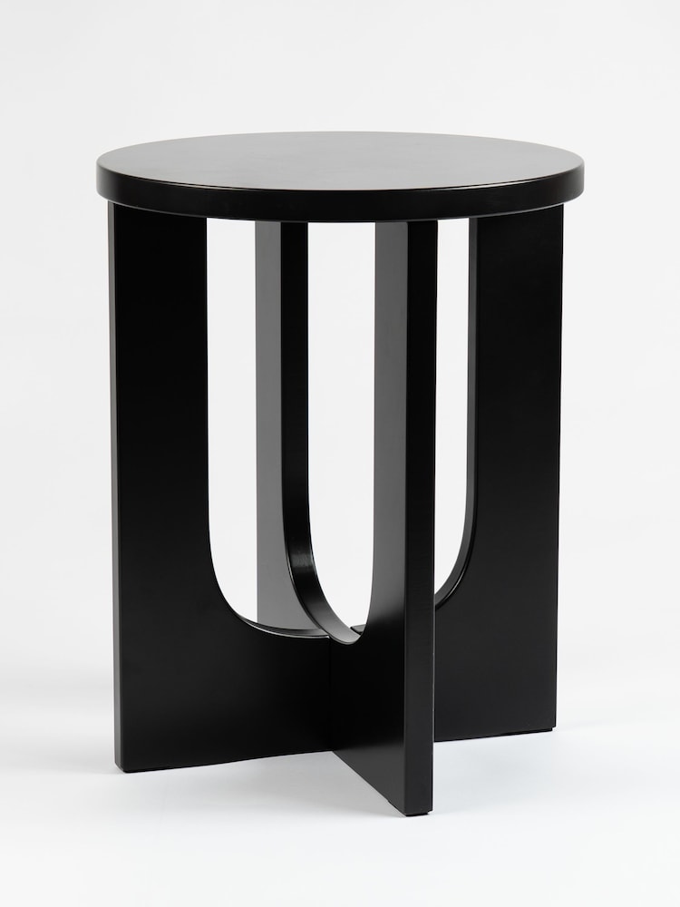 Scottish Everlastings Ltd Black Round Side Table - Image 3 of 3 Scottish Everlastings Ltd Black Round Side Table - Image 3 of 3