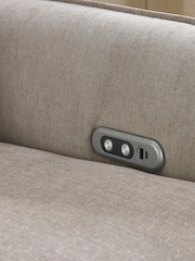 Aspire Furniture Acier Natural Ashford 3 Seater Power Recliner Sofa - Image 5 of 6