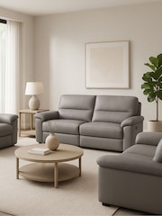 Aspire Furniture Elephant Grey Corvan Power Recliner Sofa and Chair Set - Image 1 of 6
