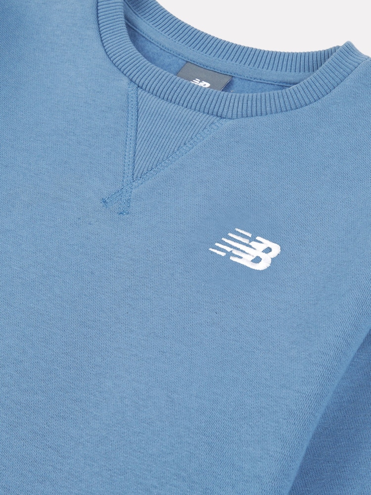 New Balance Blue Small Logo Sweatshirt - Image 8 of 8