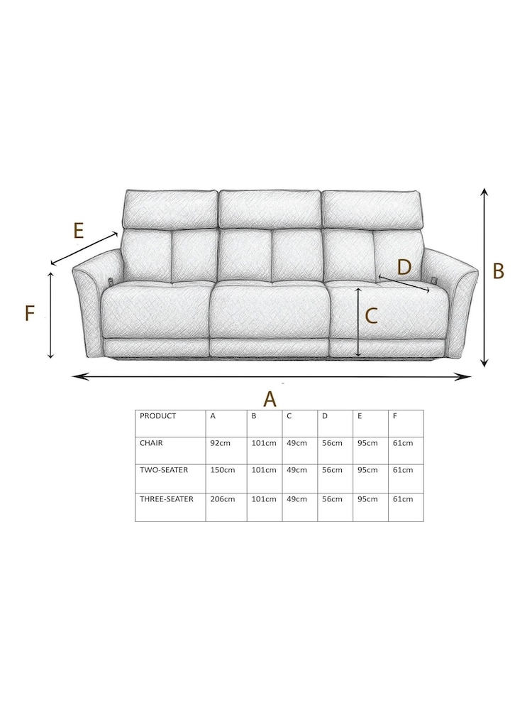 Aspire Furniture Acier Natural Ashford Power Recliner Sofa and Chair Set - Image 6 of 6