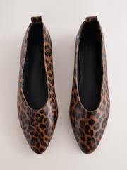 Leopard Forever Comfort® Almond Toe Ballet Flats - Image 1 of 5