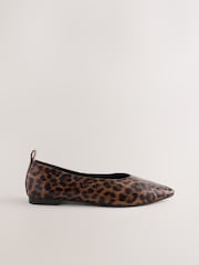 Leopard Forever Comfort® Almond Toe Ballet Flats - Image 3 of 5