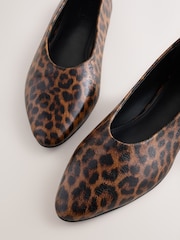 Leopard Forever Comfort® Almond Toe Ballet Flats - Image 4 of 5