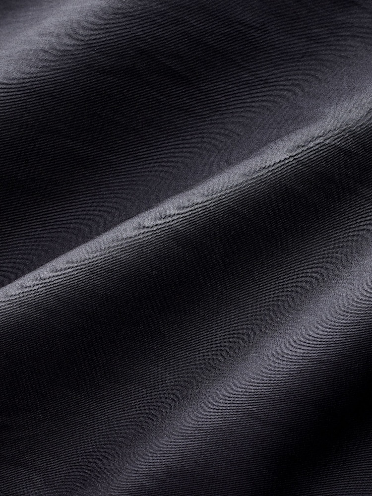 Charcoal Grey Pleated Barrel Leg Chino Trousers - Image 2 of 4 Charcoal Grey Pleated Barrel Leg Chino Trousers - Image 2 of 4