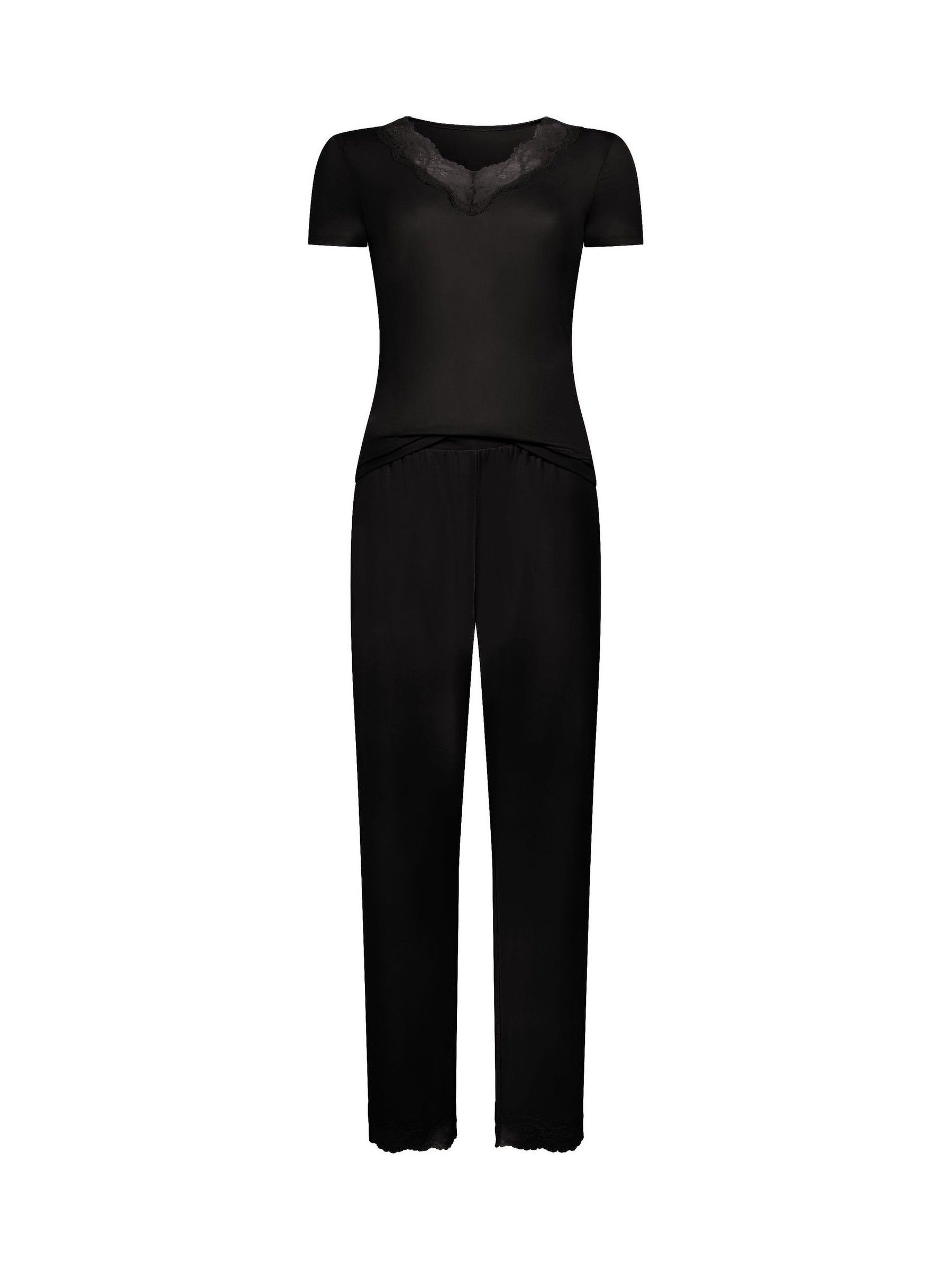 レッグウェア nana Next：日本 ブラック - Hunkemoller Nana Pyjamas Set from Next Japan