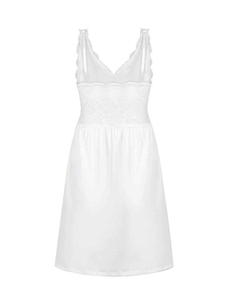 Hunkemoller White Nova Lace Slip Dress - Image 10 of 10