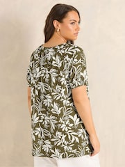 Evans White All Over Print Boho Top - Image 2 of 5