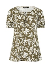 Evans White All Over Print Boho Top - Image 5 of 5