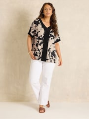 Evans Natural Colour Block Top - Image 2 of 5