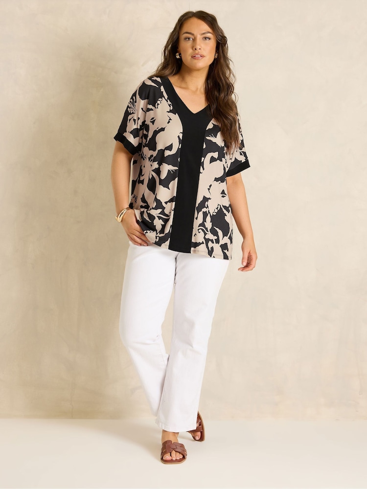 Evans Natural Colour Block Top - Image 2 of 5