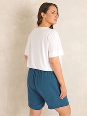 Evans Blue Premium Linen Shorts - Image 3 of 4