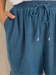 Evans Blue Premium Linen Shorts - Image 4 of 4