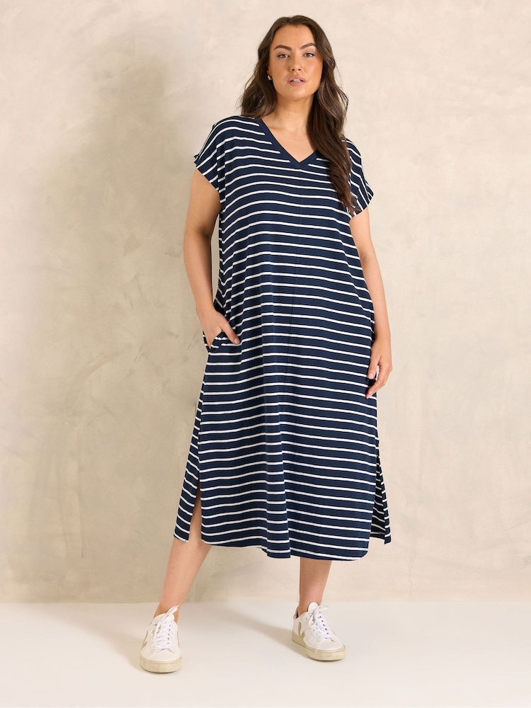 Хлопковое платье в полоску Evans Premium - Изображение 1 5