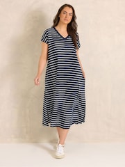 Хлопковое платье в полоску Evans Premium - Изображение 2 5
