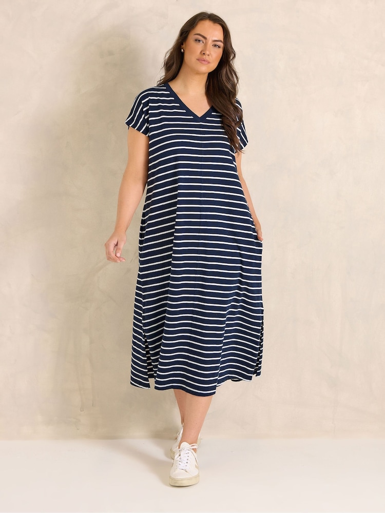 Хлопковое платье в полоску Evans Premium - Изображение 2 5