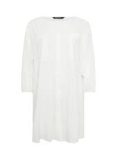 Evans White Linen Longline Tunic Shirt - Image 6 of 6