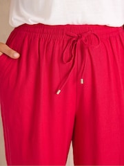 Evans Wide Leg Premium Linen Trousers - תמונה 4 מתוך 4