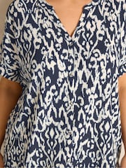 Evans Blue Grown On Sleeve Shirt - Image 4 of 5