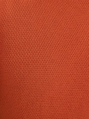 Love & Roses Marmalade Orange Scalloped Crew Neck Cotton Rich Knitted Mini Dress - Image 5 of 5