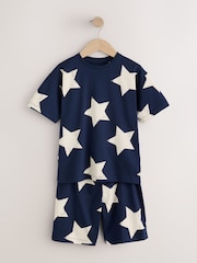 Navy/White Stripe Short Pyjamas 3 Pack (9mths-12yrs) - Image 3 of 7