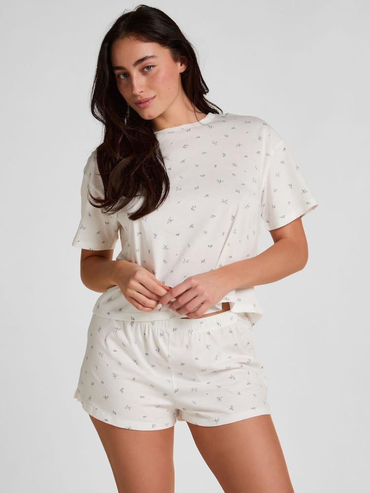 Hunkemoller White Cotton Pyjamas Set - Image 1 of 5